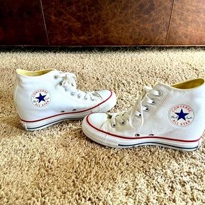 Wedge Converse Canvas Shoes Size 7.5